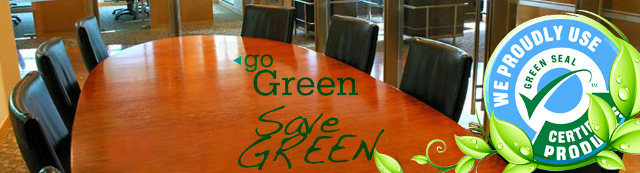 We use ecological green cleaning products